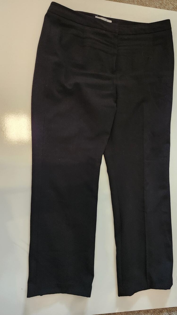 Jones Studio Separates Black Dress Pants Womens Size 14 Straight Leg Slacks #438